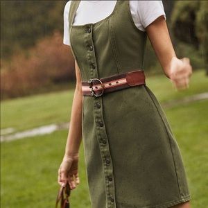 Urban Outfitters Army Green Denim Dress